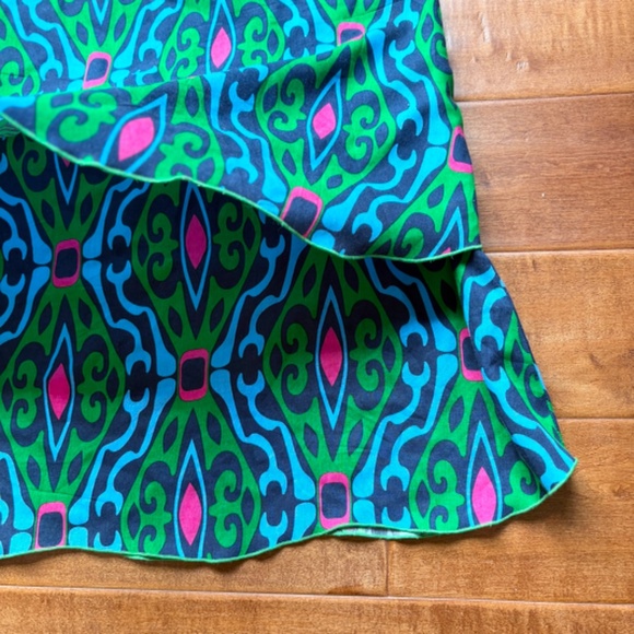 Escapada Geometric Tropical Print Sundress L - Picture 4 of 11